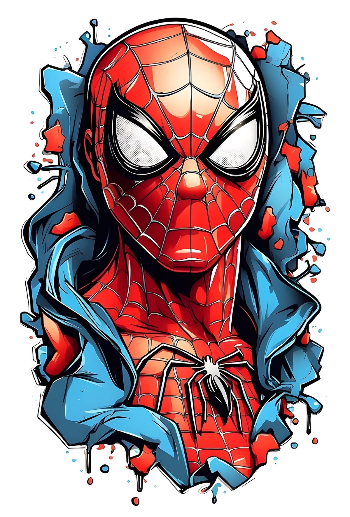 Spider inspired graphic artwork